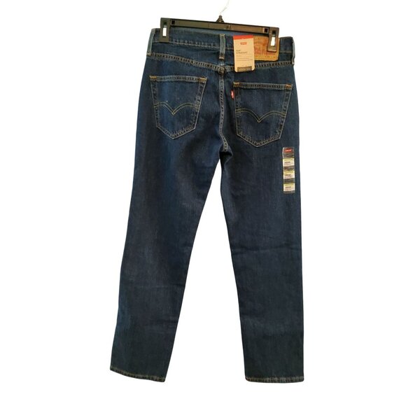 Levis 514 Straight Mens Jeans W28 L30 Dark Blue Denim - Picture 3 of 11